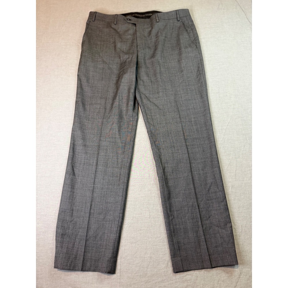 Lauren Ralph Lauren Dress Pants Mens 36x30 Grey 100% Wool Natural Stretch Slacks